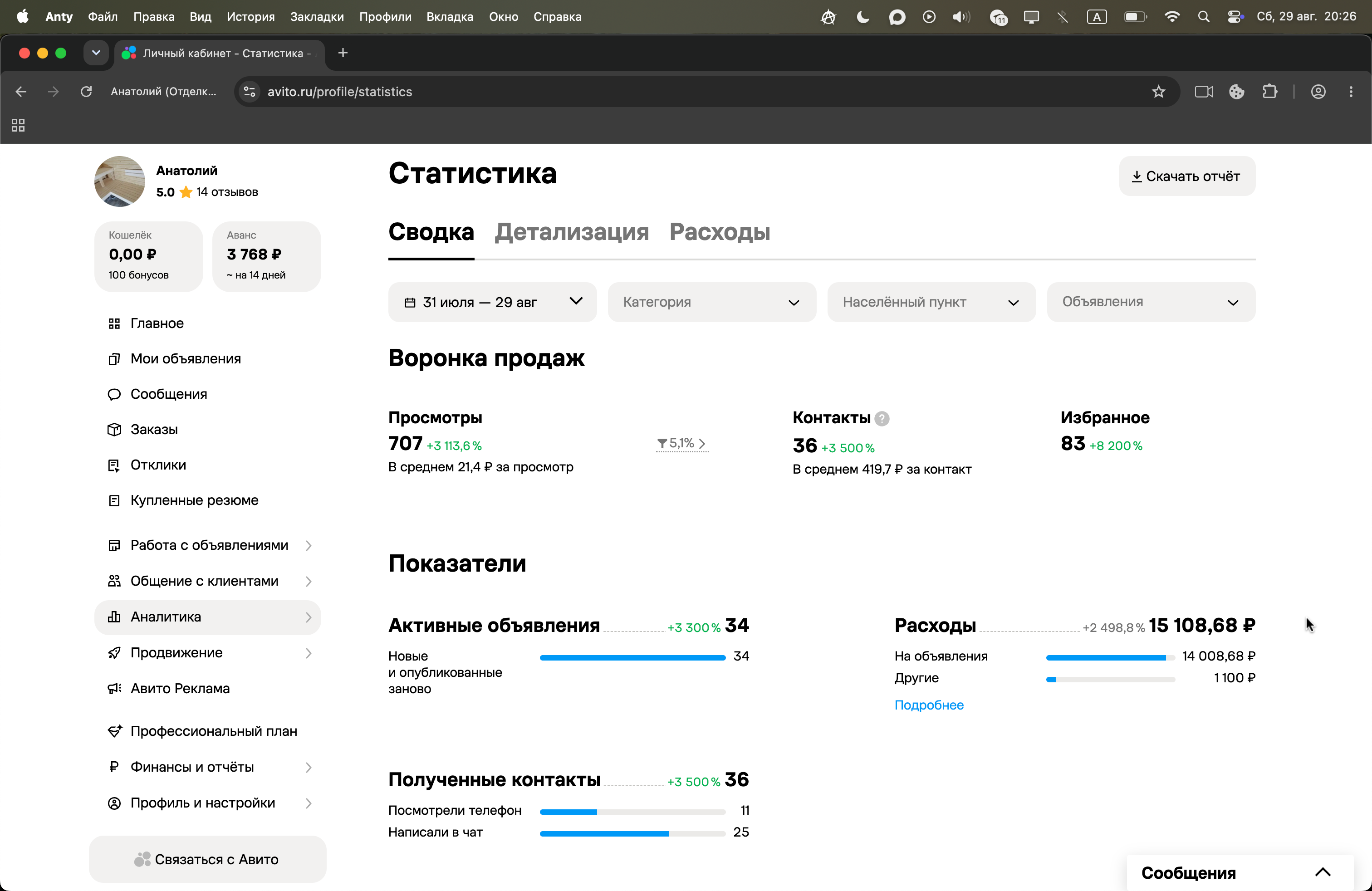 Отделка деревянных домов Пермь — общая статистика Авито